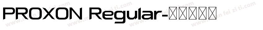 PROXON Regular字体转换